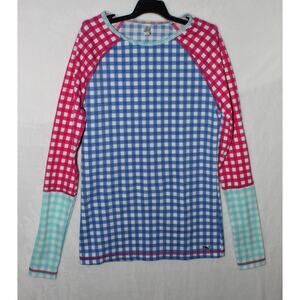 Vineyard Vines Rash Guard Long Sleeve Swim Shirt in Gingham, Style #2M0190 SZ XS